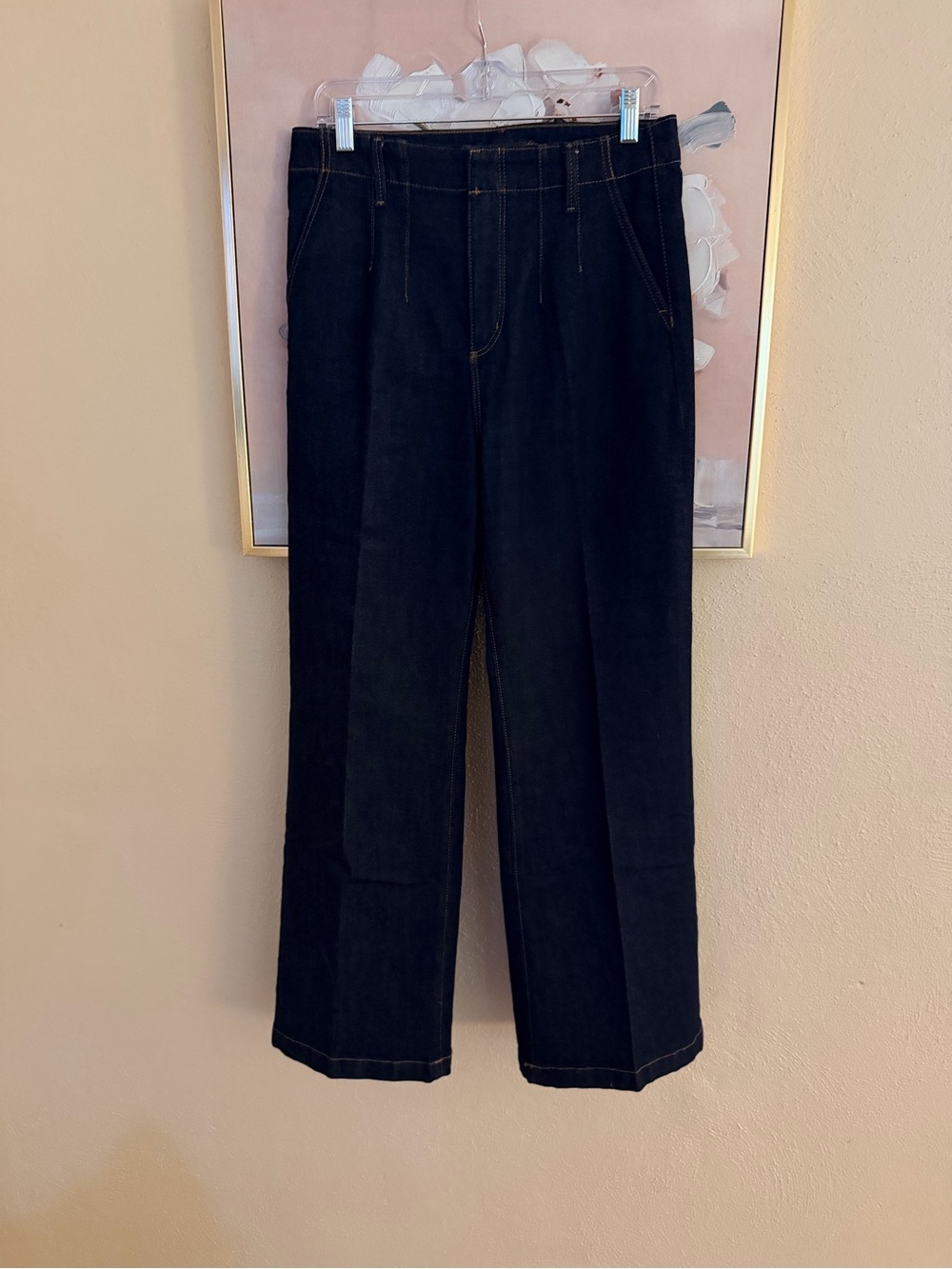 Ann Taylor The Trouser High Rise Wide Leg Jeans | Size 8 Petite